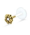 Gemstone Flower labrets Push-in LA-1036